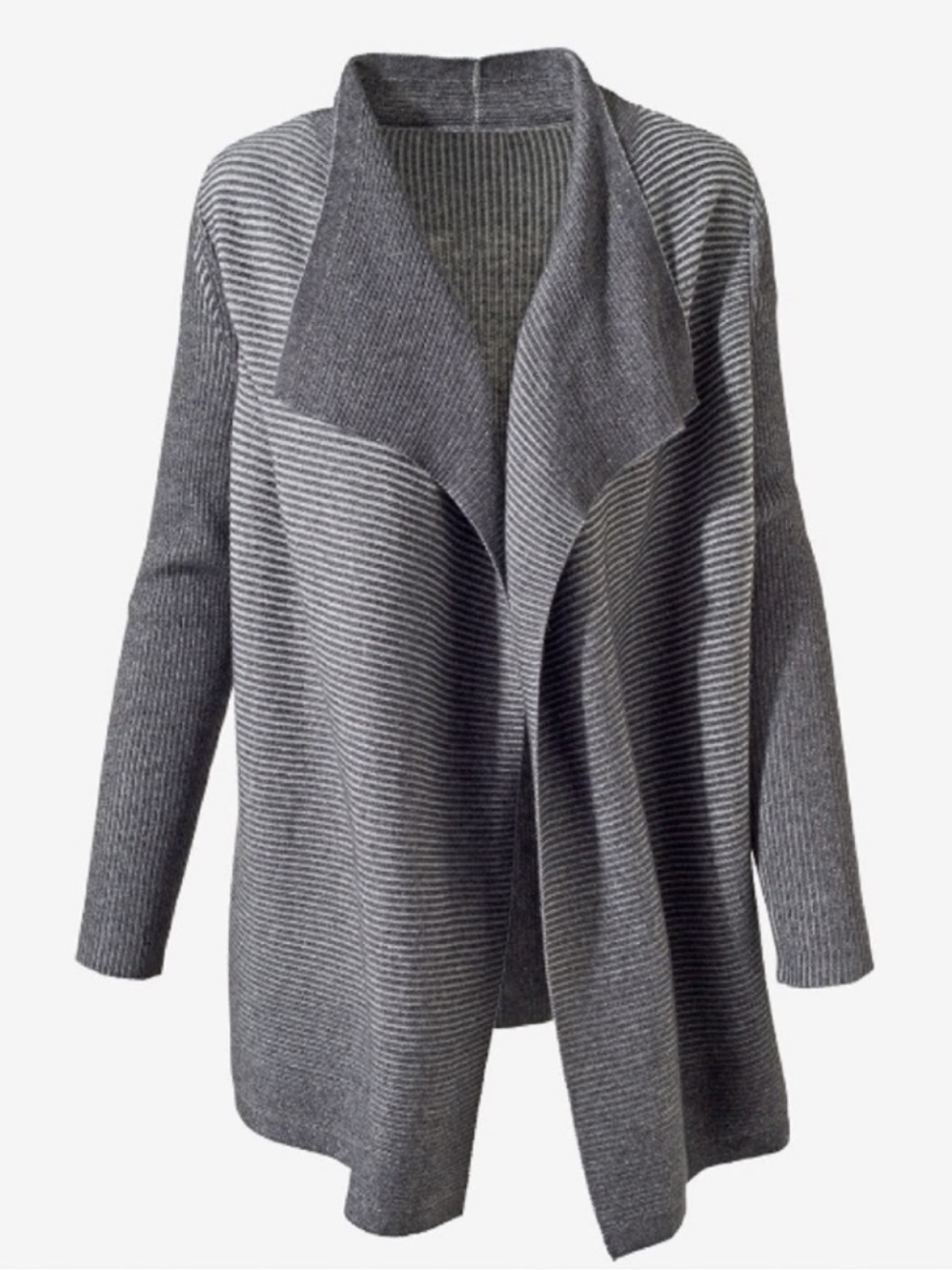 NWT Chico’s Plaited Ribbed Drape Cardigan